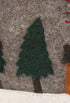Hand Felted Wool Christmas Pillow Cover – Sleigh with Village – 12x24” - ARCADIA HOME